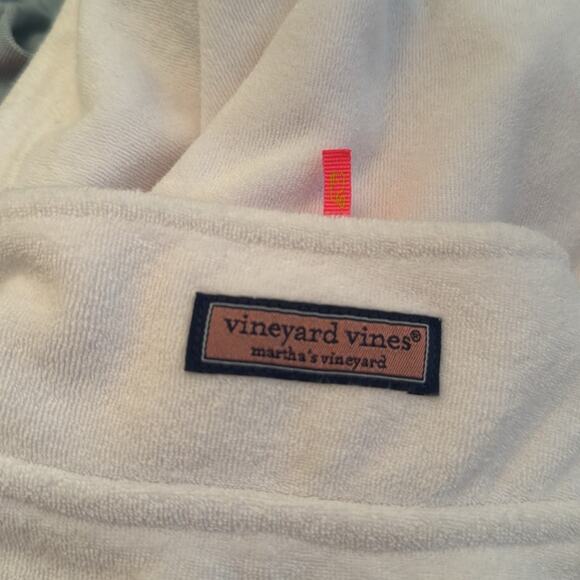 Vineyard vines neon/ white terry cloth pullover size XS - Picture 5 of 9